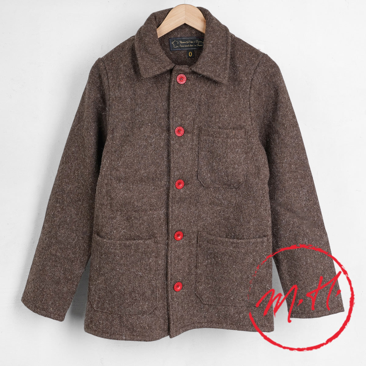 Le Laboureur brown wool jacket