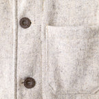 Veste en laine écrue Le Laboureur