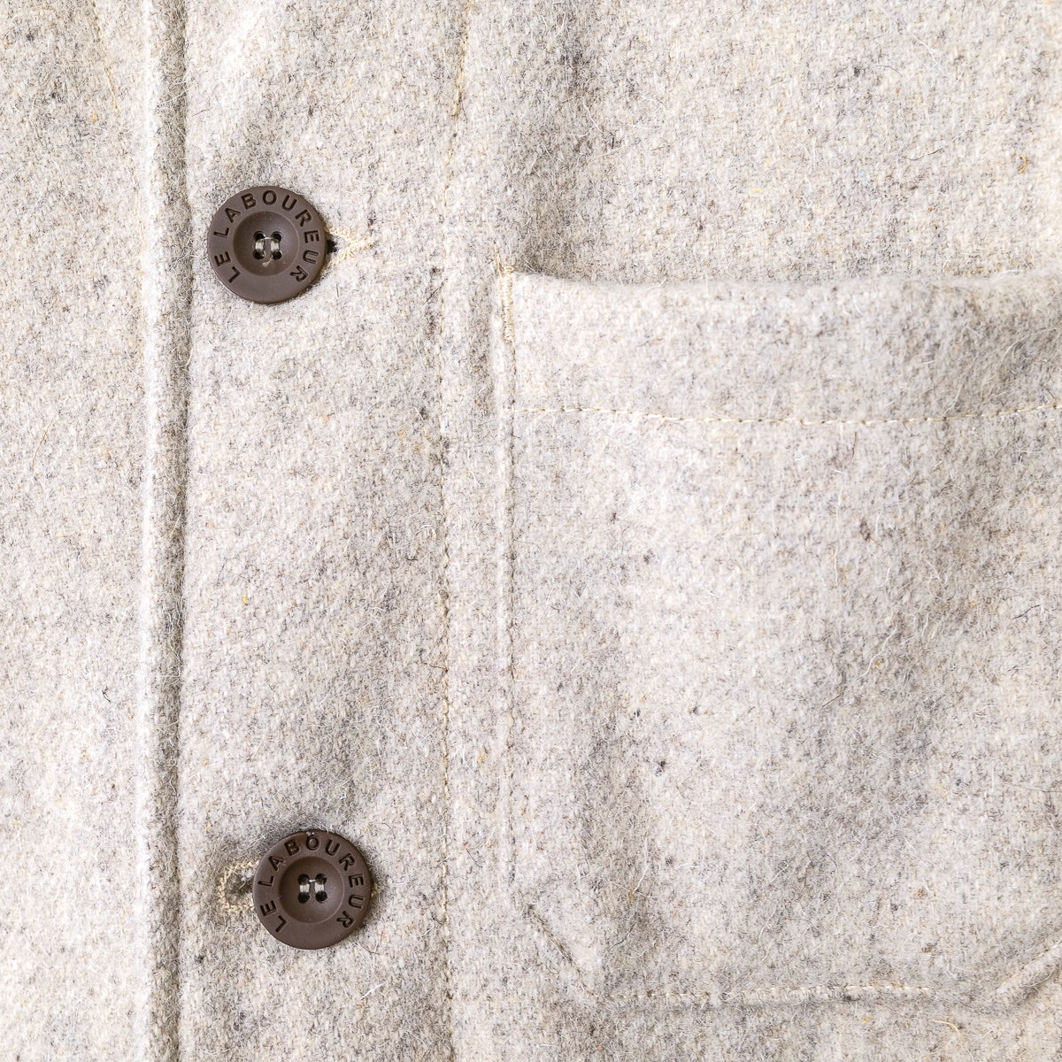 Le Laboureur ecru wool jacket