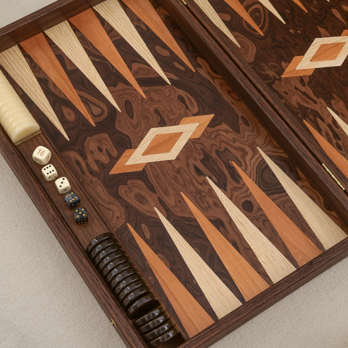 Rosewood backgammon