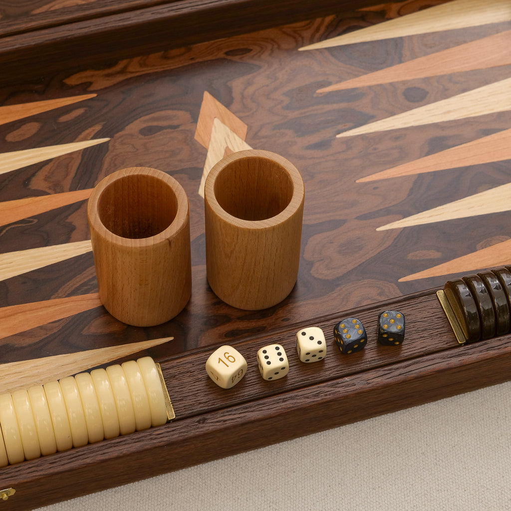 Rosewood backgammon