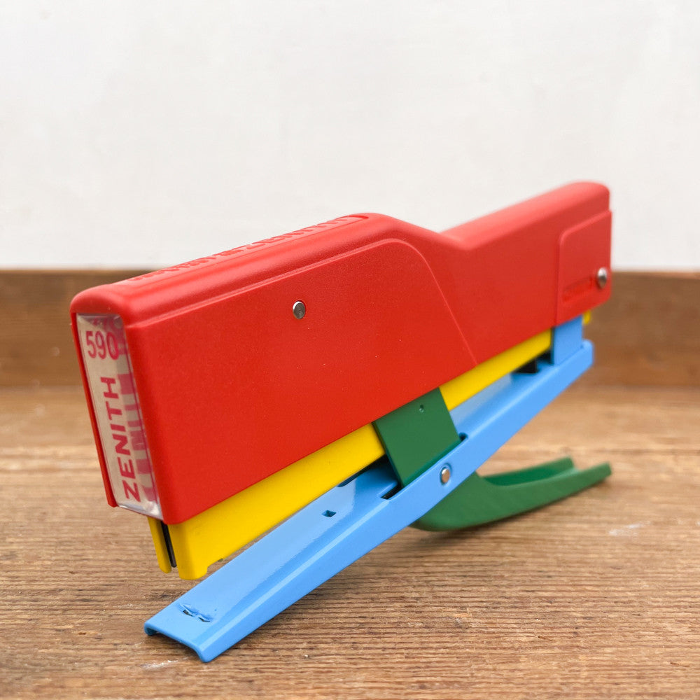 Zenith 590 stapler red yellow green blue