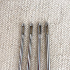 Straight trussing needle, eye detail