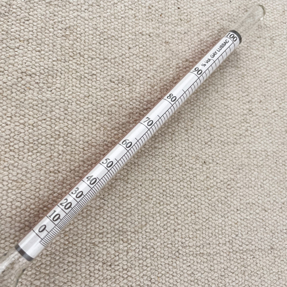 Glass alcohol hydrometer