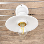 Applique blanche en porcelaine avec réflecteur Ø 21 cm