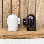 Wall lamp with mounting brackets