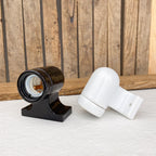 Wall lamp with mounting brackets
