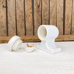 Wall lamp with mounting brackets