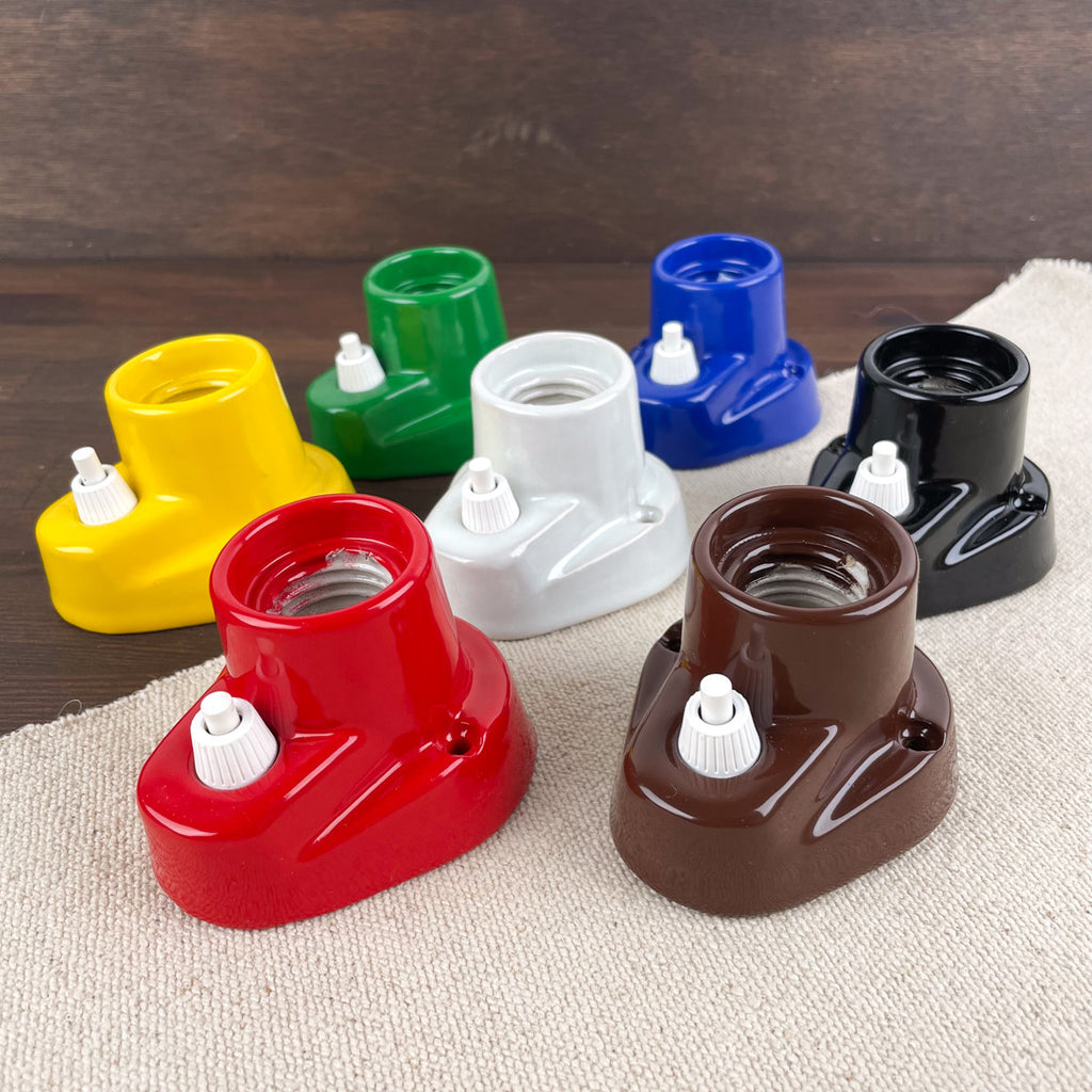Applique murale en porcelaine avec interrupteur