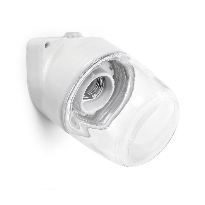 Applique murale inclinée porcelaine/ verre 60 W
