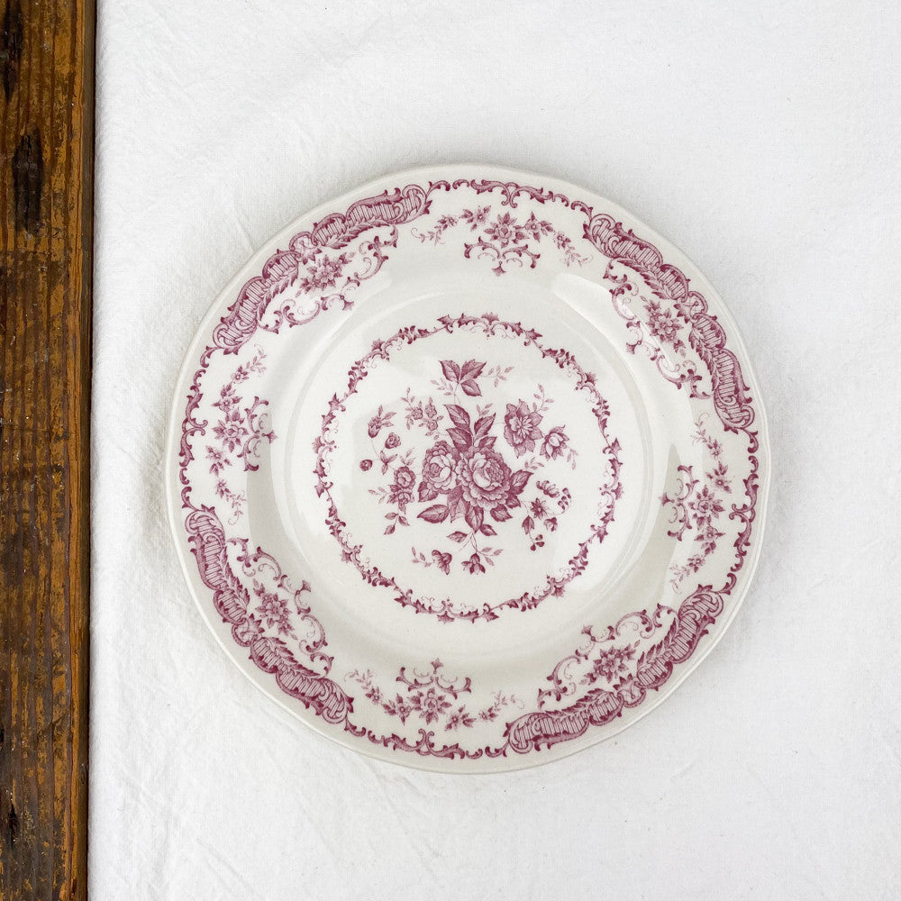 Dessert plate with blue decoration Ø20