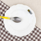 Assiette à mignardises Cigale blanche