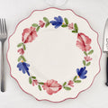 Assiette campagne bords festonnés