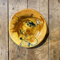 Honey marbled soup plate