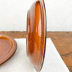 Caramel stoneware plate
