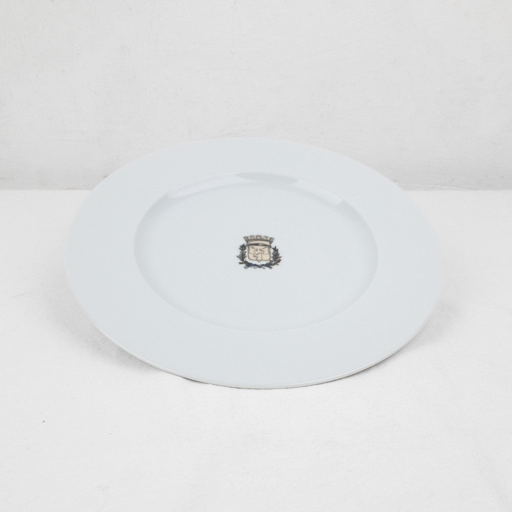 Assiette en porcelaine blanche Maison Empereur Ø27 cm