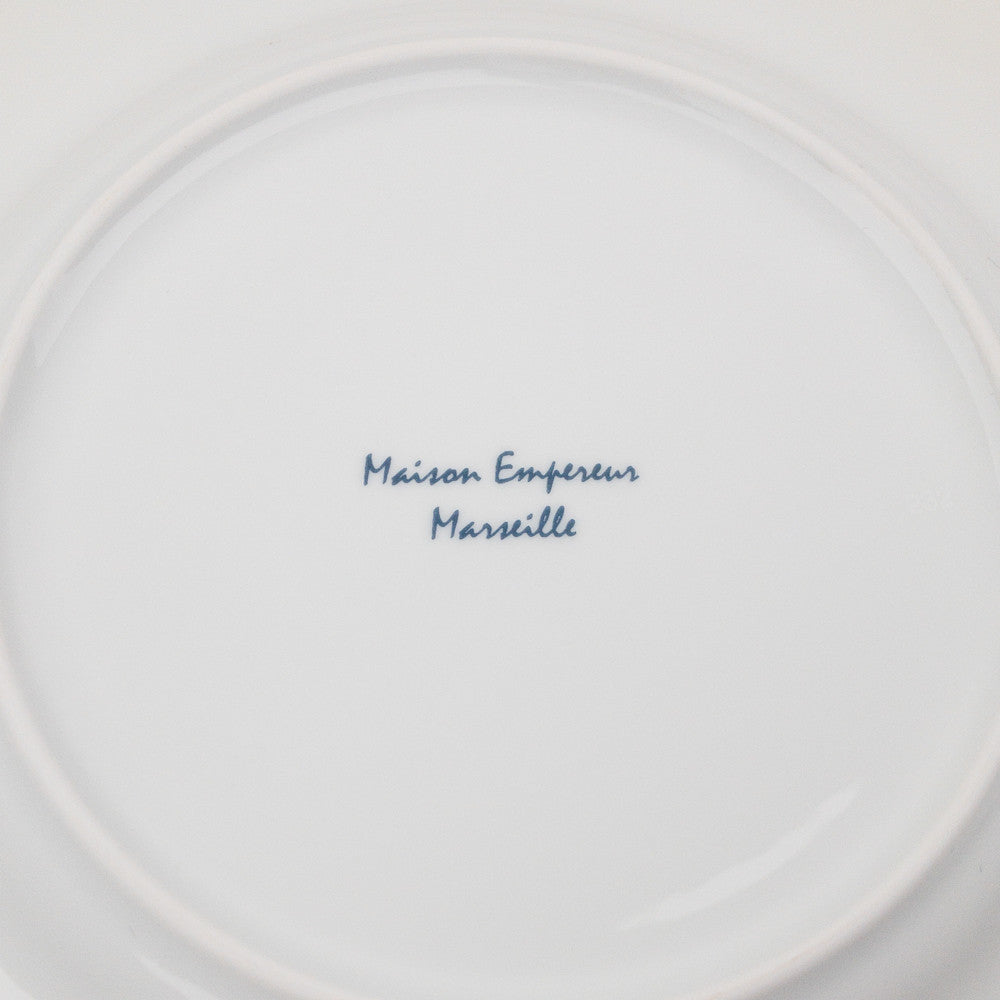 Assiette en porcelaine blanche Maison Empereur Ø27 cm