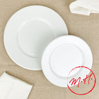 White enamel dinner plate