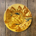 Honey marbled plate