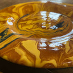 Honey marbled plate