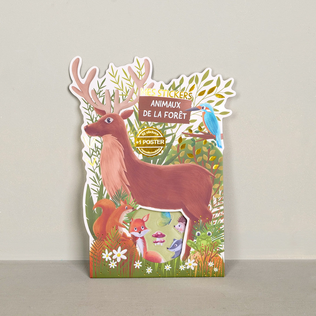 Autocollants et poster animaux de la forêt