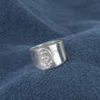 Silver Camargue Cross Ring