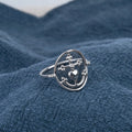 Pearl Camargue Cross Ring Silver