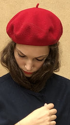 Red Basque beret
