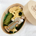 Shepherd and his flock wooden toy