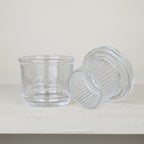 Kilner French butter dish, 200 ml glass butter bell with ribbed lid, keeps butter spreadable on the counter