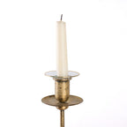 Candle drip collar with gold rim
