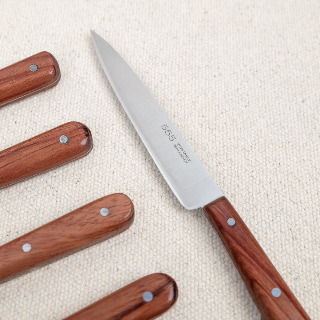 Box of 6 knives, rosewood handle
