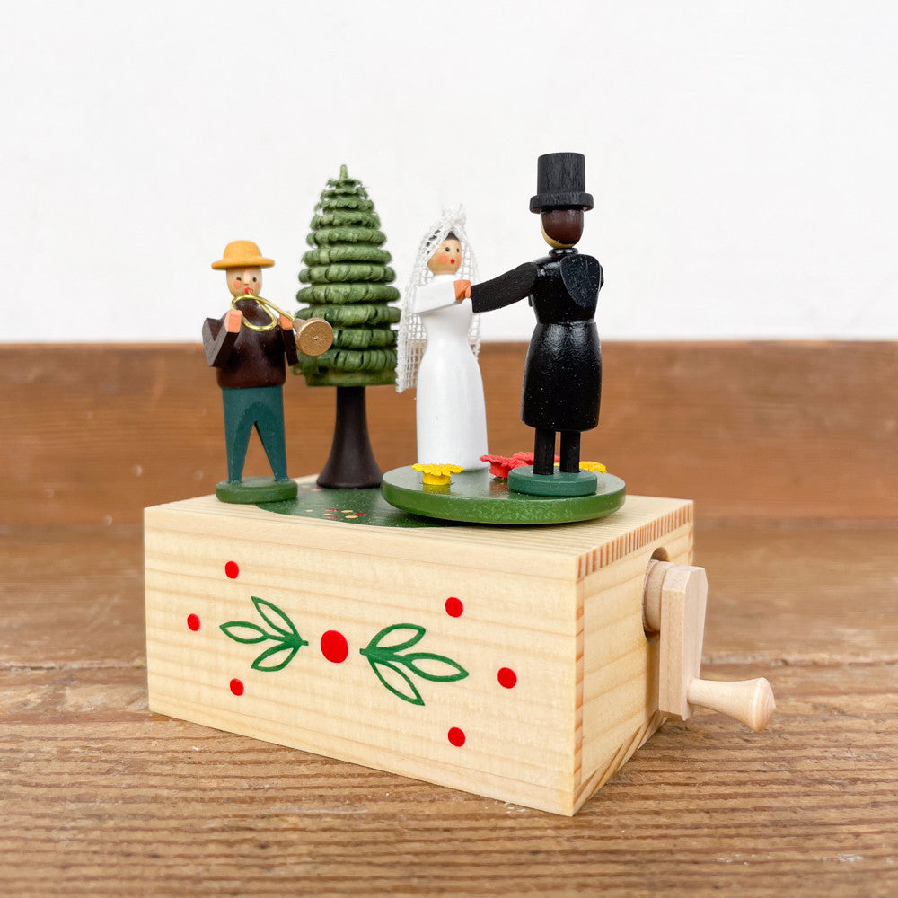 Wooden wedding music box