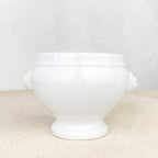 Bol à soupe tête de lion porcelaine blanche