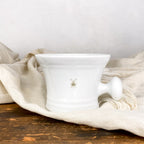Bol de rasage en porcelaine avec poignée