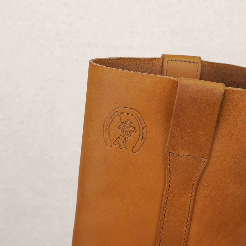 Gardian Botte Camarguaises en cuir naturel