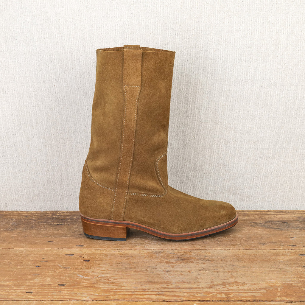 Bottes Gardianes en daim souple havane