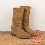 Bottes Gardianes en daim souple havane
