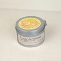 Massage candle with soy wax, shea butter and petitgrain bigarade, 75 g metal tin by Savonnerie de la Buèges