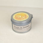 Massage candle with soy wax, shea butter and petitgrain bigarade, 75 g metal tin by Savonnerie de la Buèges