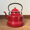 Kettle 1 L red enamel