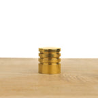 Cylinder furniture knob polished brass