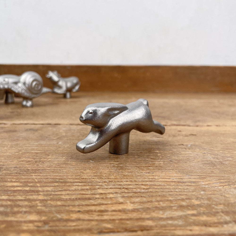 Boutons de cocotte animaux en fonte d'inox