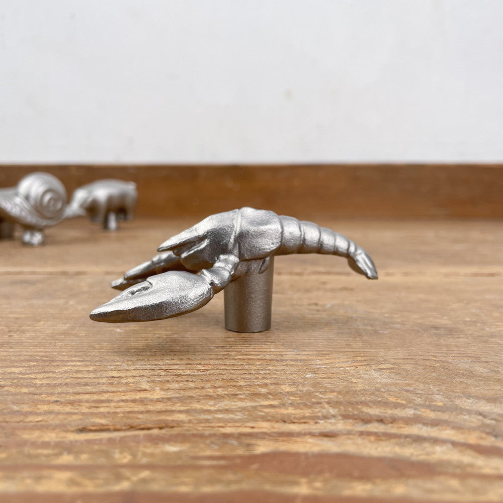 Boutons de cocotte animaux en fonte d'inox