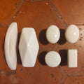 Ivory porcelain door and cupboard knobs