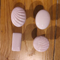 Pale old pink porcelain door and cupboard knobs