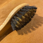 Suede brush, bristle and brass wire