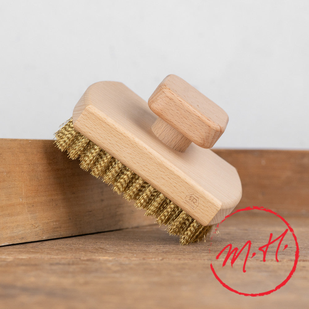 Brass wire grill brush
