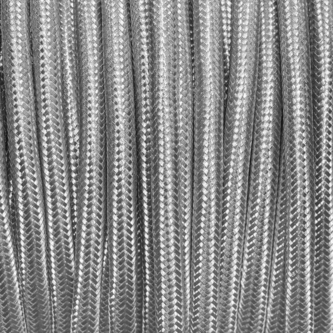 Câble luminaire rond Argenté en métal