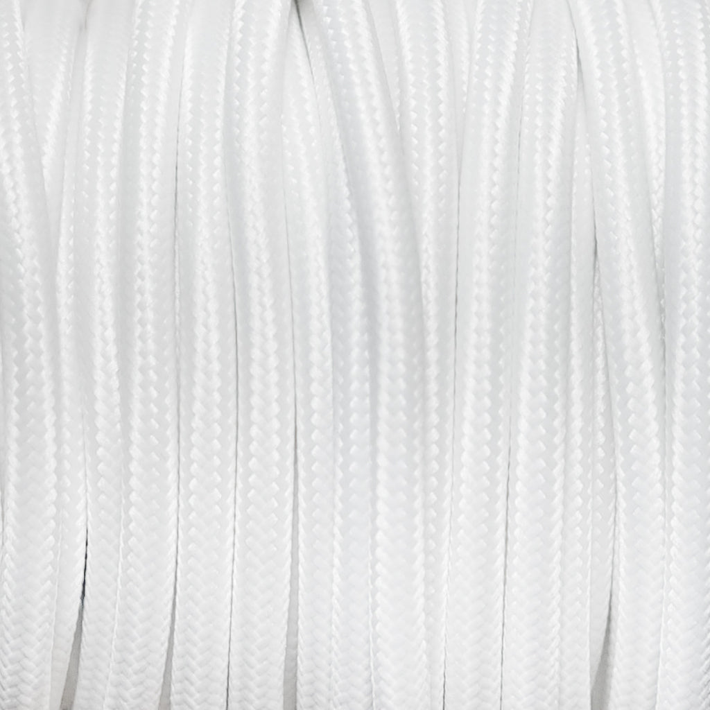 Round lighting cable White
